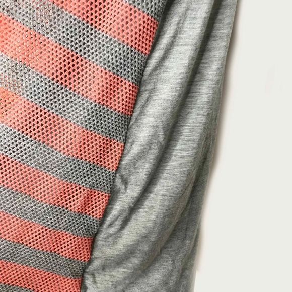 Grey and orange mesh and jersey tank top 🌻💚 - Picture 4 of 6